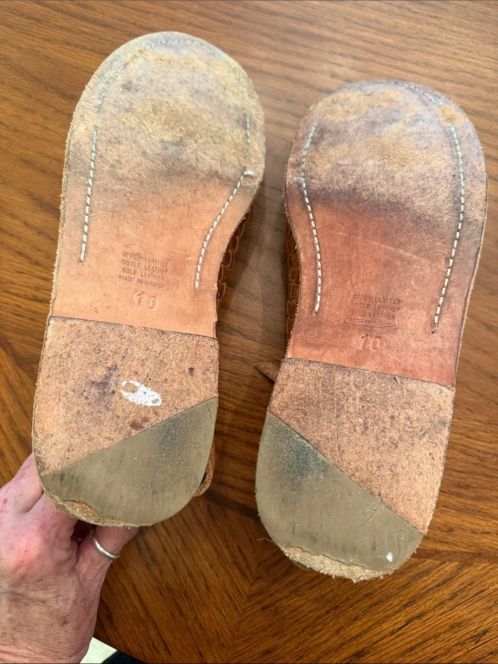 Free People Woven Leather Chukka Boots in Tan Brown